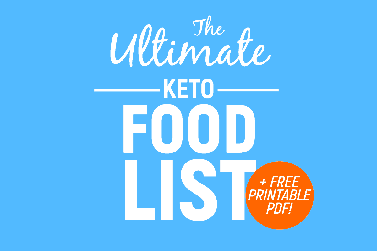 Keto Food List plus Printable PDF Download by Nutrition Adventures