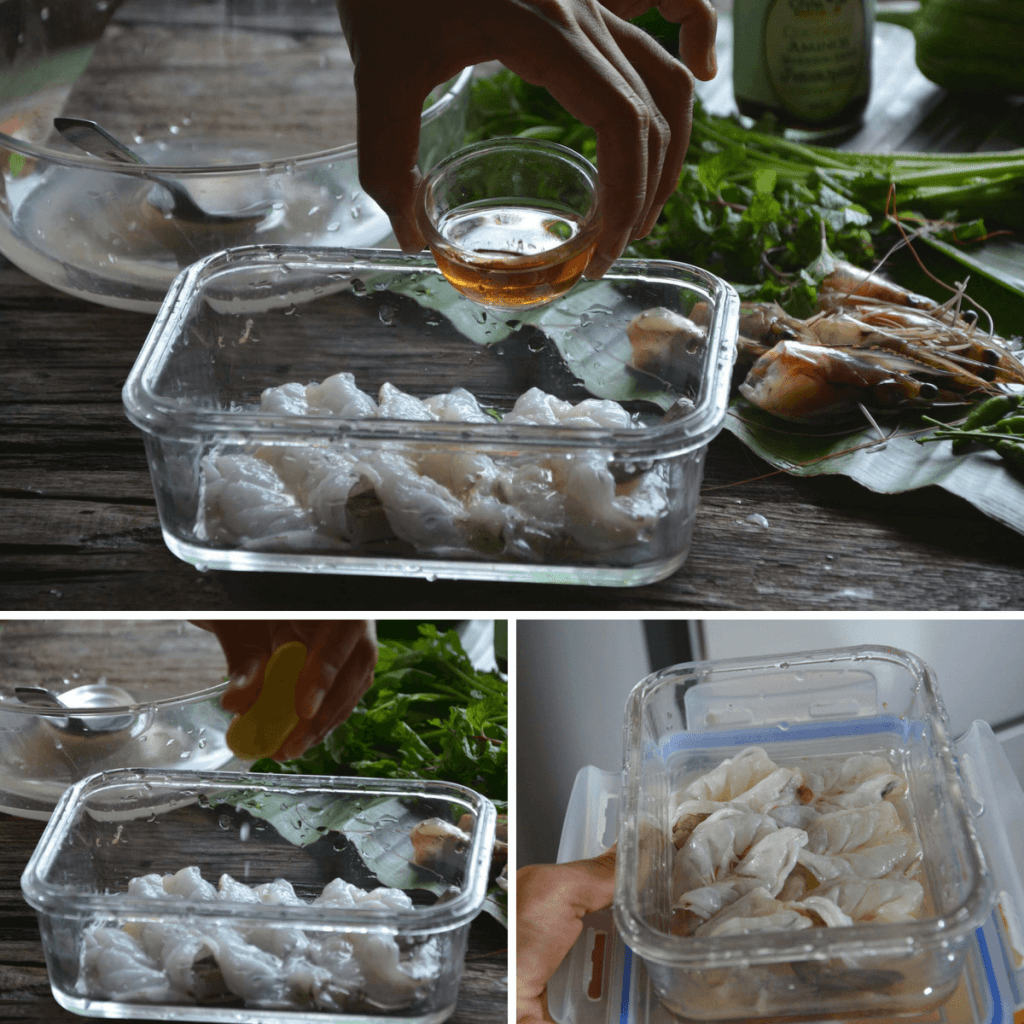 marinate raw shrimp